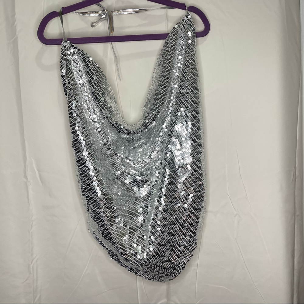 Sparkly halter top